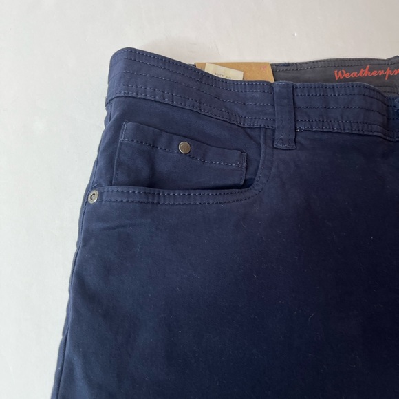 Weatherproof Vintage Slim Straight stretch Twill 38/30 NWT Navy blue/Dark Sapphi - Picture 5 of 8